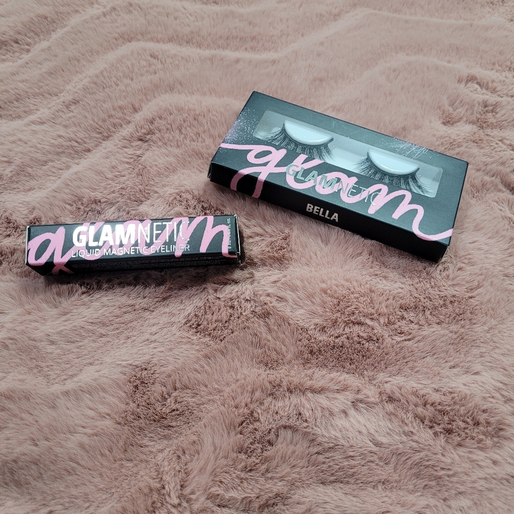 Glamnetic lashes and magnetic eyeliner bundle